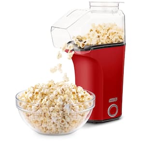 Pipoqueira DASH Hot Air Popcorn Popper Maker com Copo Medidor para Porcionar Pipocas e Derreter Manteiga, 16 Copos Vermelha