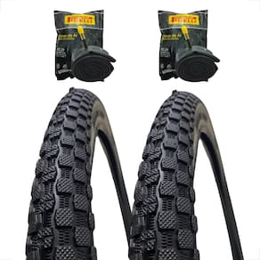 Par Pneu Bike Bicicleta Mtb Shiver Aro 26 x 2.125 Tipo Scorpion Balão Cravo + Par camara 26 pirelli