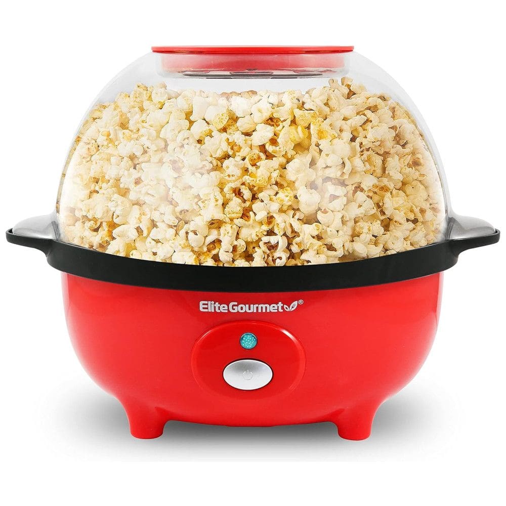 Pipoqueira Automática Elite Gourmet EPM330R de 12 xícaras com Mexedor Automático - Vermelha