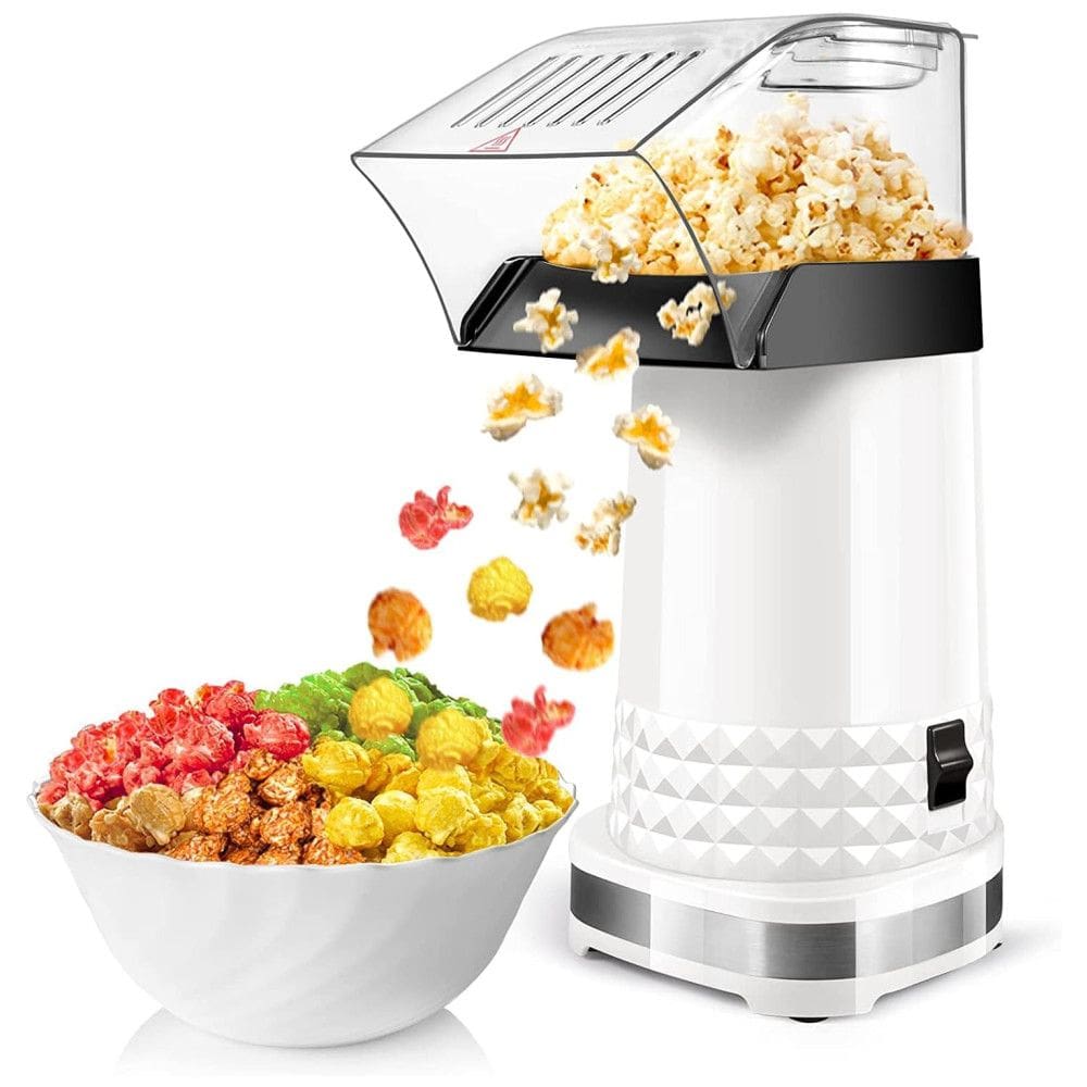 Pipoqueira MiKoSoRu 1200W: Sem Óleo, Livre de BPA, Certificado ETL, Sabores Personalizados e Alta Taxa de Estouro - Ideal para Pipocas