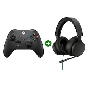 Headset Gamer com fio Xbox 8LI-00001 - Microsoft + Controle Sem Fio Xbox Series X/S Xbox One PC Bluetooth