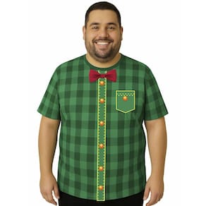 Camiseta Manga Curta Festa Junina Tamanho Especial Plus Size