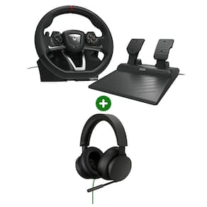 Volante Hori Xsx Racing Wheel Overdrive Para Xbox One X S Cor Preto + Headset Gamer com fio Xbox 8LI-00001 - Microsoft