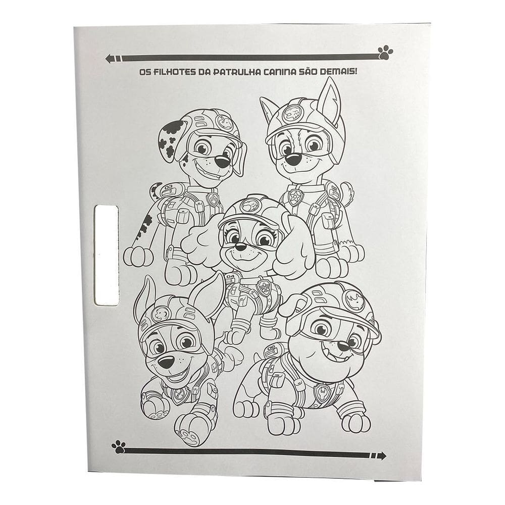 Patrulha Canina - Megaprancheta Para Colorir Com Adesivos