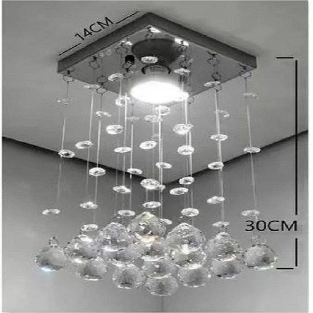 Lustre para sala, quarto, banheiro, Cristal k9 Base 14x14