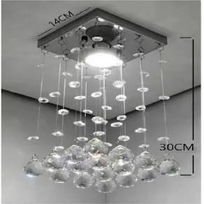 Lustre para sala, quarto, banheiro, Cristal k9 Base 14x14