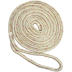 Cordas Dock Line New England 3/4 Double Braid 7,6 m branca/dourada