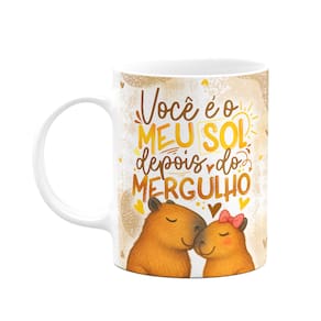 Caneca Namorados - Você é meu sol depois do mergulho