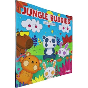 Livro de Colorir Jungle Buddies 24x24cm 150g/m² 24 Desenhos
