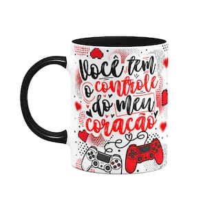 Caneca Gamer Namorados - Você tem o controle - D-black