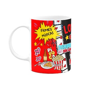 Caneca Namorados Loveflix - Cineminha em casa