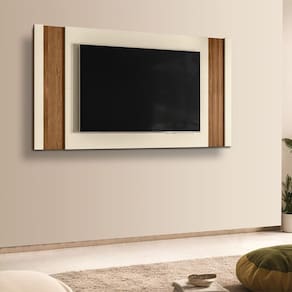 Painel Extensivo para Tv até 65 Polegadas Real Pérola Metalizado/Cinamomo Mel