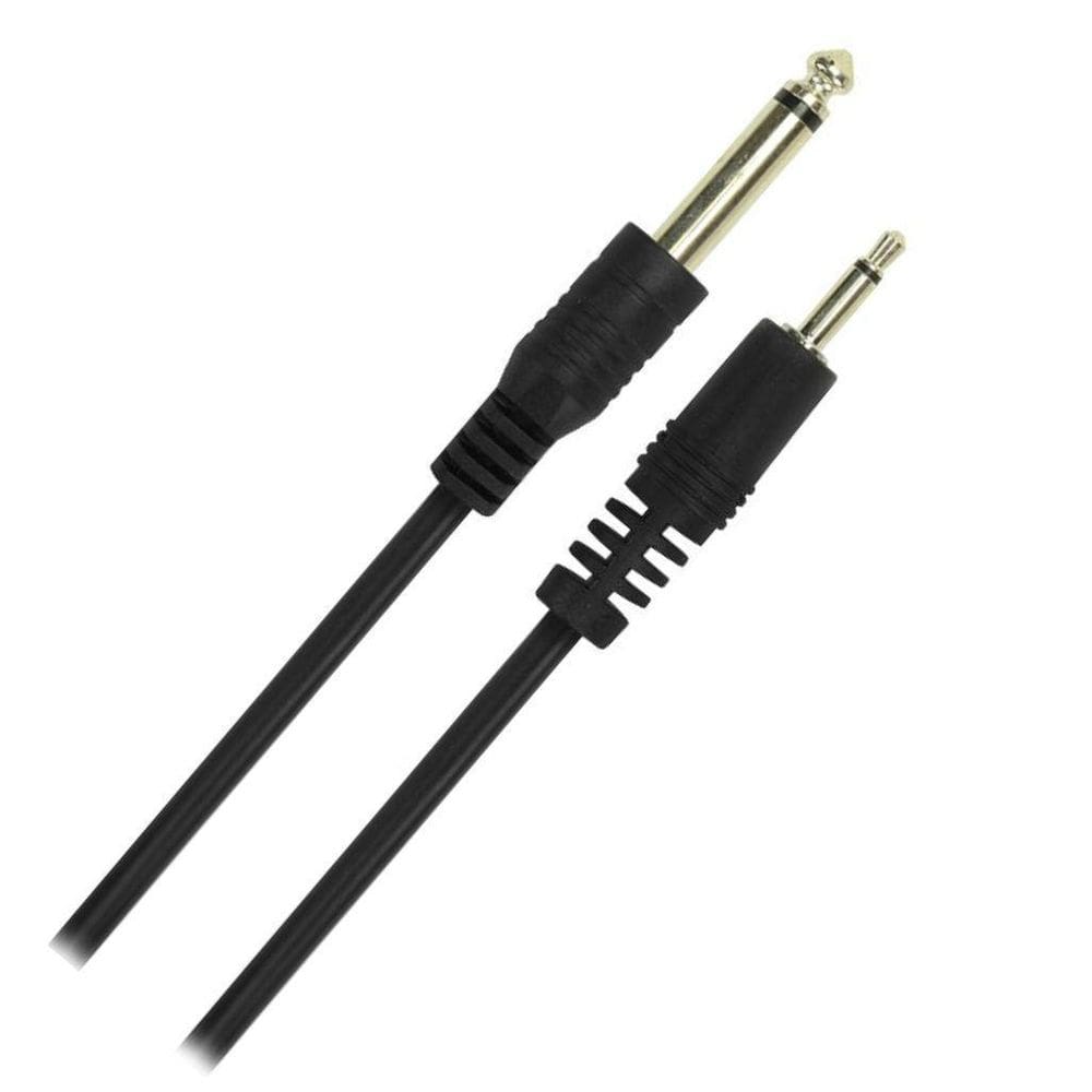 Cabo P2 Mono Para P10 Mono 5 Metros Plastico 018-0074