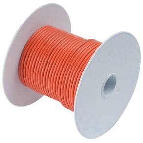Fiação elétrica primária para barco de cobre estanhado de nível marítimo Ancor 100550 (calibre 18, laranja, 152,4 m)