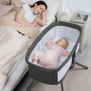 Berço ANGELBLISS 3 em 1 Rocking & Bedside Sleeper preto