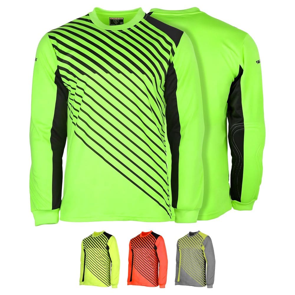Camisa de goleiro de futebol Vizari Arroyo Adulta Verde/Preta Média