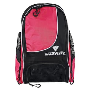 Mochila de futebol Vizari Solano com compartimento para bolas rosa