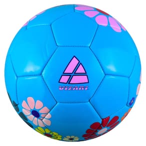Bola de futebol Vizari Blossom azul/rosa para crianças tamanho 3