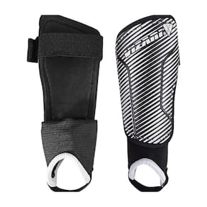 Shin Guards Vizari Matera Soccer para adultos e crianças em preto/branco