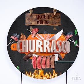 Painel Decorativo para Festa 1,80x1,80 metros Vesti Fácil com Elástico Churrasco - Fera Print