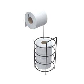Porta Papel Higiênico De Chão Em Aço - Stolf Preto