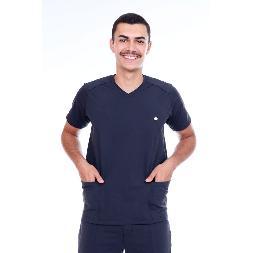Conjunto Scrub Pijama Cirurgico Palermo Azul Marinho Masculino