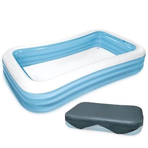 Piscina Inflável 1000 Litros Retangular Com Capa - Intex