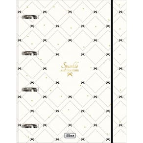 Caderno Argolado Fichario Universitário West Village 48 Folhas com Elástico 24,5 x 31,5cm Tilibra
