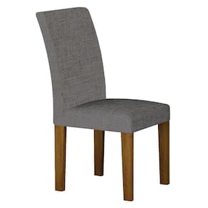 Cadeira para Mesa de Jantar Napoli MDF Freijó Linho Cinza - Leifer Móveis