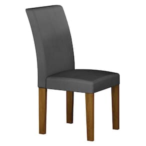 Cadeira para Mesa de Jantar Napoli MDF Freijó Joli Chumbo - Leifer Móveis