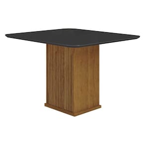 Mesa de Jantar Napoli 90x90 Freijó Decor Chumbo - Leifer Móveis