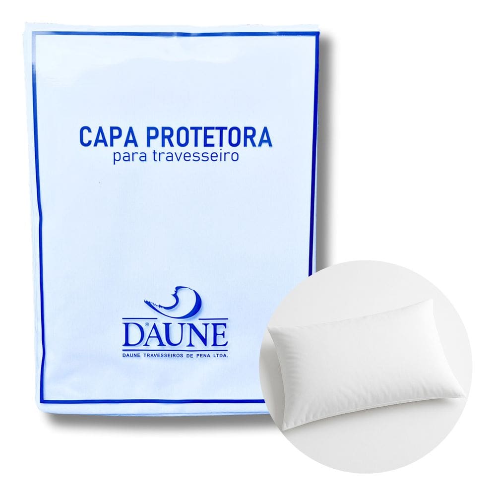 Protetor De Travesseiro Daune 50x70 Lavável Antialérgico Zíper
