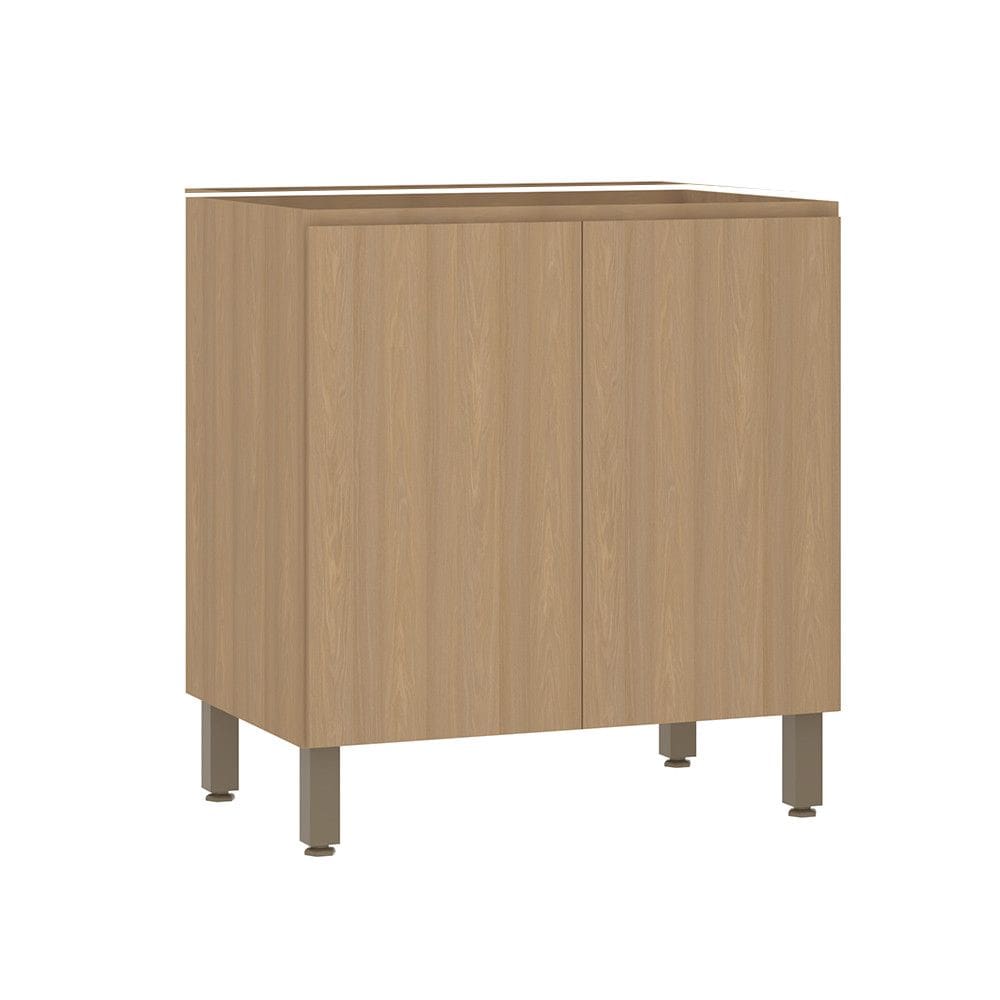 Balcão de Cozinha 80cm 2 Portas sem Tampo Slim Luciane Móveis