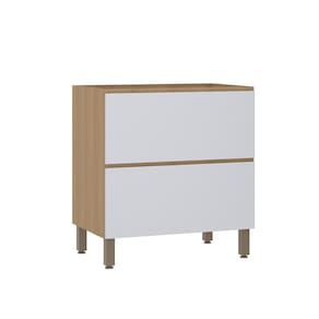 Balcão de Cozinha 80cm 1 Porta e 1 Gaveta sem Tampo Slim Luciane Móveis