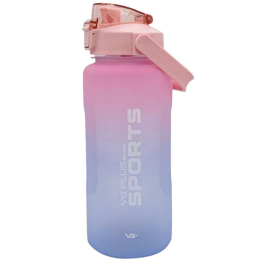Garrafa Squeeze Galão Plástico Com Bico 2 Litros Academia Vg+ Rosa