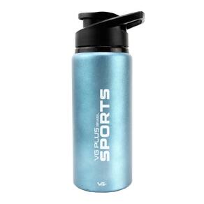 Garrafa Squeeze Alumínio Brilhante Com Trava 600ml Academia Vg+ Verde