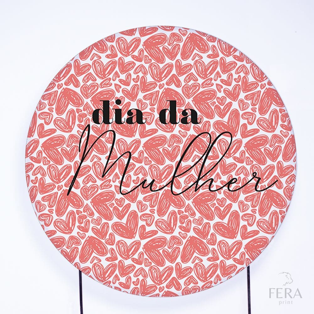 Painel Decorativo para Festa 1,80x1,80 metros Vesti Fácil com Elástico Dia das Mulheres - Fera Print
