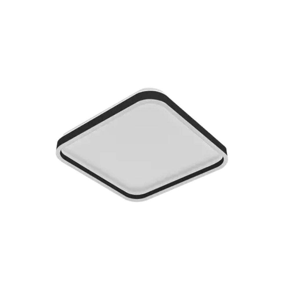 Luminária Plafon LED HALO 52W Preto Opus Led