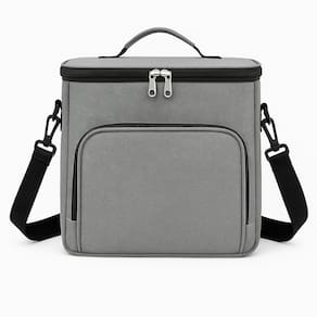 Bolsa Térmica Marmita Com Alça Marculina Feminina Lancheira Cor:Cinza
