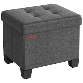 Descanso de pés pequeno Ottoman SONGMICS com armazenamento 32x40x33,5 cm