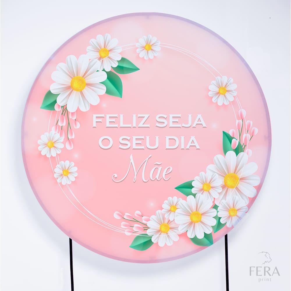 Painel Decorativo para Festa 1,80x1,80 metros Vesti Fácil com Elástico Dia das Mães - Fera Print