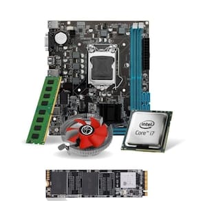 Kit Pl Mãe H61 + Proc I7 3770s + Mem 16 Gb Ddr3 + Cooler + M2 512 Gb