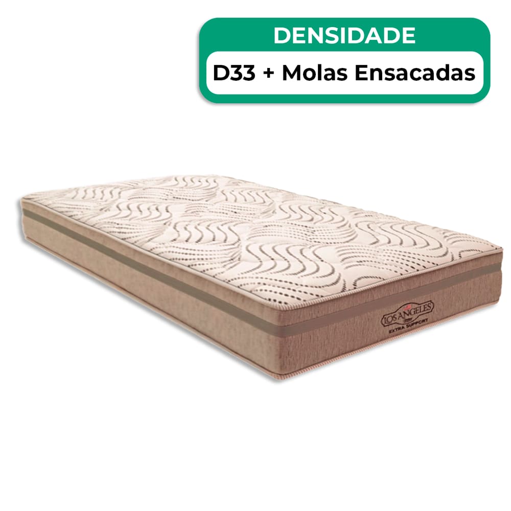 Colchão Los Angeles Molas Ensacadas Solteirão V-Store 96x203