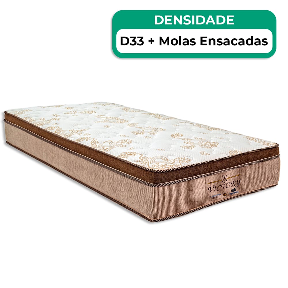 Colchão Victory Molas Ensacadas Solteiro V-Store 88x188x30