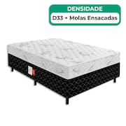 Cama Conjugada Viúva Ultra Confort Molas Ensacadas V-Store 128x188x50