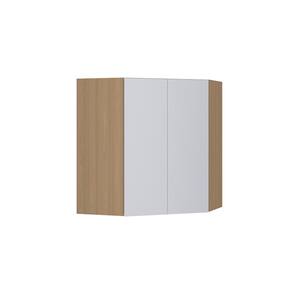 Armário Aéreo Canto Diagonal 74cm 2 Portas Slim Luciane Móveis