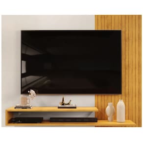 Painel Para Tv 50 Pol 136 cm Nando Cedro Bali Dj Moveis