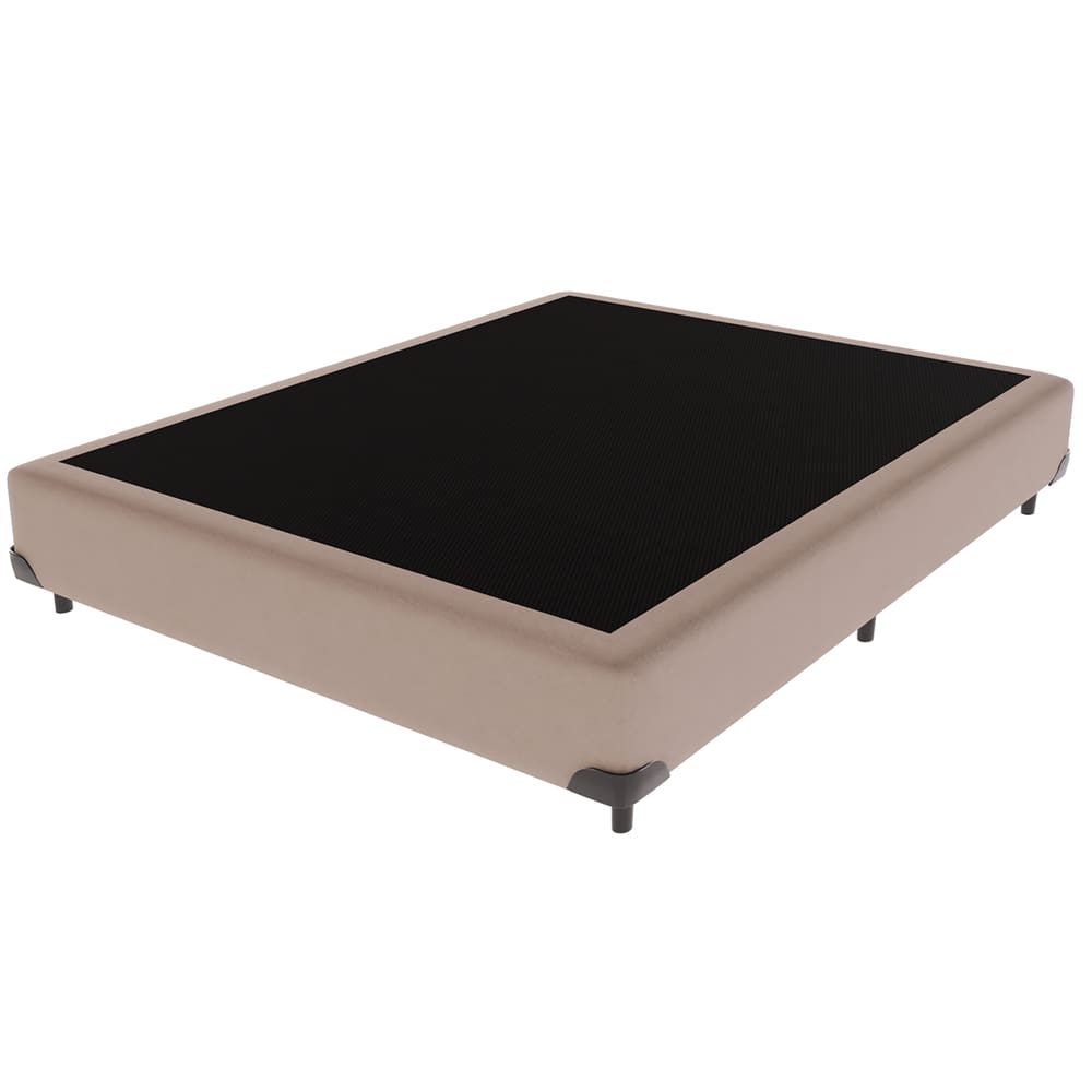 Cama Box Viúvo Bege V-Store 128x188x44