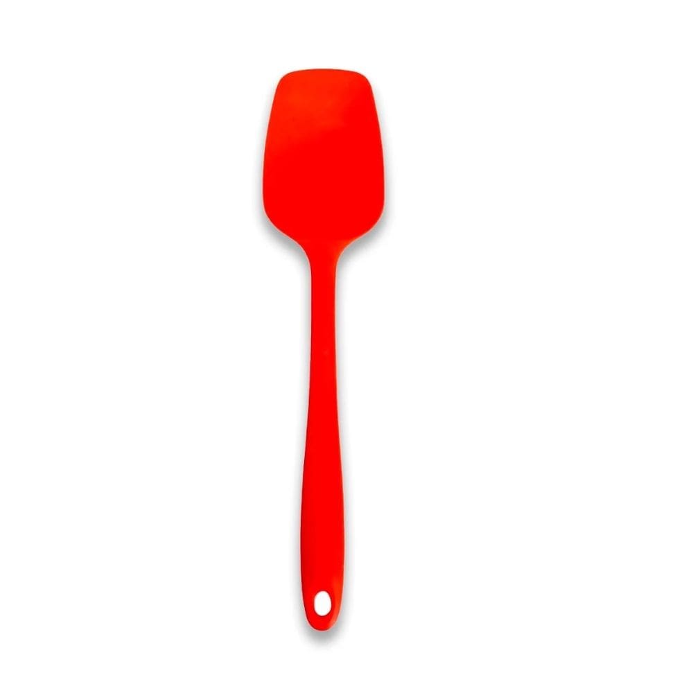 Espátula Multiuso Reta de Silicone Pão Duro  Vermelha 28 cm