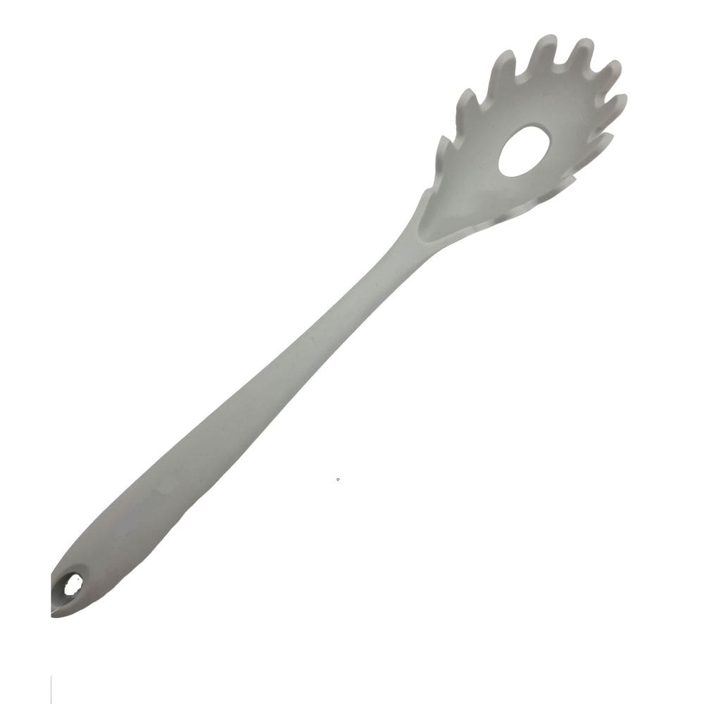 Pegador de Massas/Macarrão em Silicone Cinza 28,5cm
